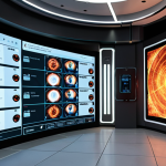 **Prompt 1: The Eyes and Brain of Fire Prevention**
    "A modern, high-tech building interior (reminiscent of contemporary Thai architecture), showcasing a network of discreet IoT sensors (smoke detectors, thermal cameras, gas sensors) seamlessly integrated into the walls and ceiling. In the foreground or center, a sophisticated AI dashboard, displayed as a holographic or large digital interface, visualizes real-time data streams and predictive analytics. The AI interface highlights an early, subtle anomaly, like a barely visible wisp of smoke or a specific hot spot, emphasizing proactive detection before human sight. The atmosphere is calm, efficient, and technologically advanced, conveying a sense of secure, continuous vigilance."