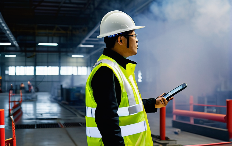 화재안전관리기술자의 주요 직무 분석 및 개선 - **Prompt:** "A highly professional and diligent female Thai Safety Officer, in her early 30s, wearin...