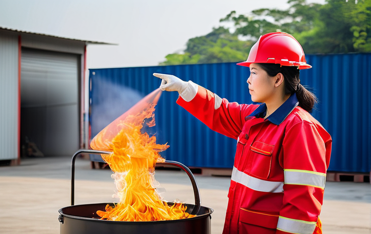 화재안전관리기술자의 주요 직무 분석 및 개선 - **Prompt:** "In a large, high-tech industrial facility in Thailand, a sophisticated fire-fighting ro...