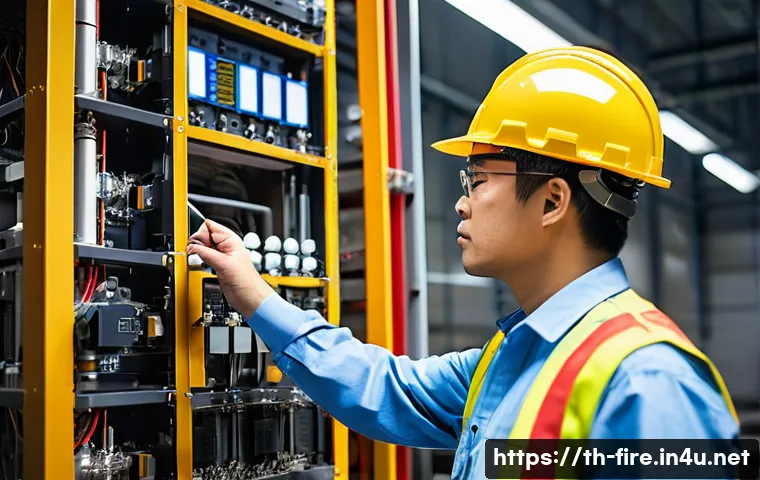 화재안전관리기술자 직무교육 및 연수 일정 - **Prompt 1: Modern Fire Safety Engineer at Work**
    A highly skilled Thai fire safety engineer, ap...