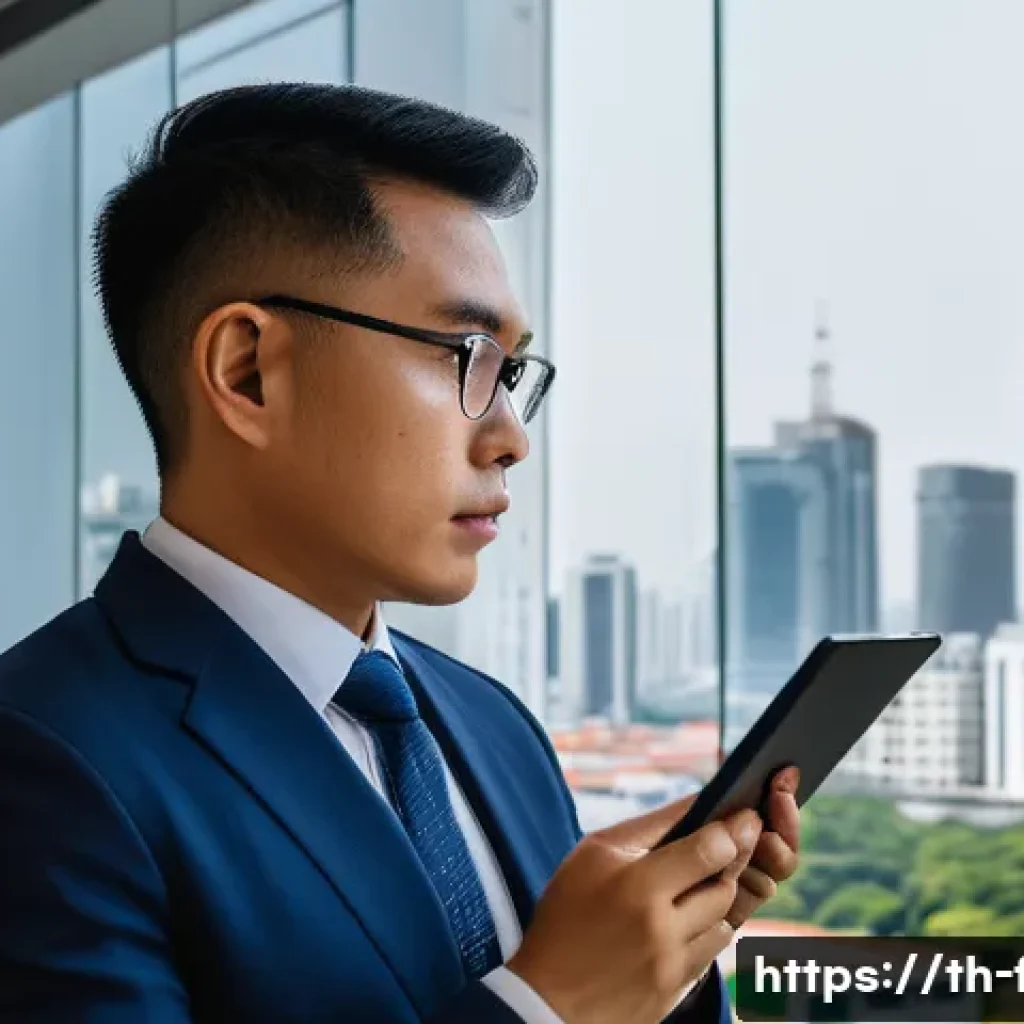 화재안전관리기술자의 국가별 연봉 비교 - A professional fire safety manager in a modern Bangkok office building, wearing a neat business suit...
